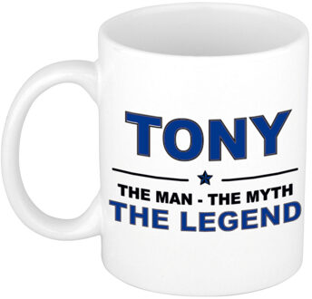 Bellatio Decorations Tony The man, The myth the legend cadeau koffie mok / thee beker 300 ml