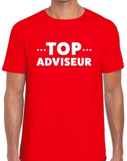 Bellatio Decorations Top adviseur beurs/evenementen t-shirt rood heren 2XL