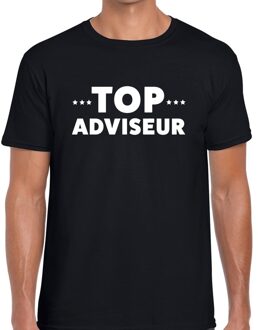 Bellatio Decorations Top adviseur beurs/evenementen t-shirt zwart heren 2XL