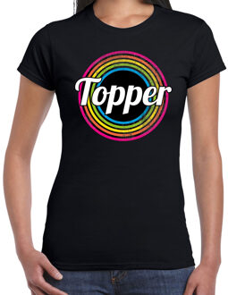 Bellatio Decorations Topper fan t-shirt zwart voor dames - Toppers XS - Feestshirts