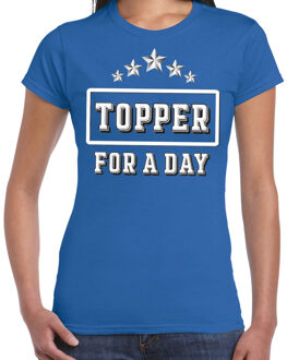 Bellatio Decorations Topper for a day concert t-shirt voor de Toppers blauw dames - feest shirts XS