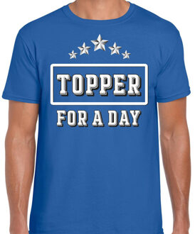 Bellatio Decorations Topper for a day concert t-shirt voor de Toppers blauw heren - feest shirts 2XL