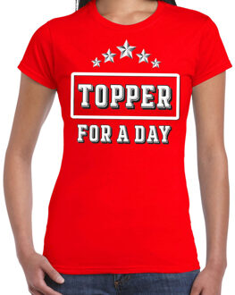 Bellatio Decorations Topper for a day concert t-shirt voor de Toppers rood dames - feest shirts 2XL