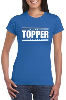 Bellatio Decorations Topper t-shirt blauw dames XS