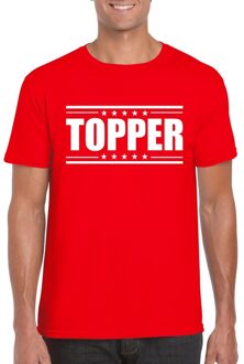 Bellatio Decorations Topper t-shirt rood heren M