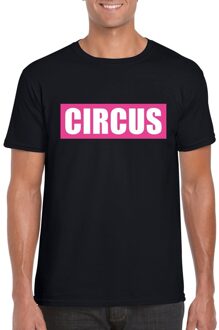 Bellatio Decorations Toppers Pretty in Pink shirt Circus zwart voor heren - Toppers dresscode 2018 S