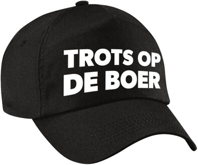 Bellatio Decorations Trots op de boer protest pet / cap zwart voor volwassenen - Verkleedhoofddeksels