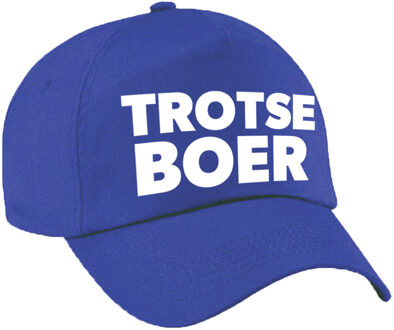 Bellatio Decorations Trotse boer pet / cap blauw voor volwassenen
