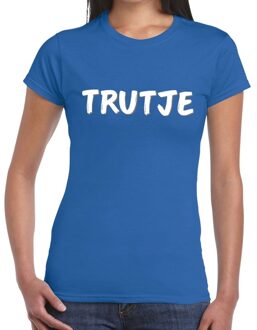 Bellatio Decorations Trutje fun t-shirt blauw dames XS