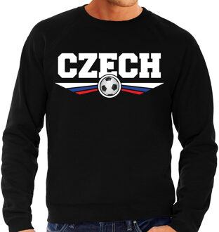 Bellatio Decorations Tsjechie / Czech landen / voetbal sweater zwart heren 2XL