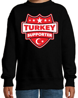 Bellatio Decorations Turkije / Turkey schild supporter sweater zwart voor kinderen