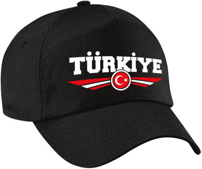 Bellatio Decorations Turkije / Turkiye landen pet / baseball cap zwart kinderen