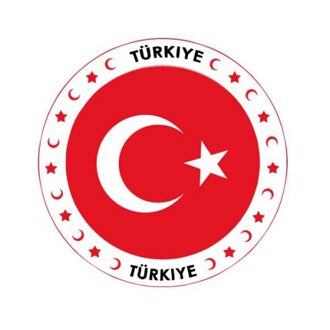 Bellatio Decorations Turkije vlag print bierviltjes