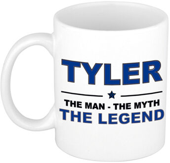 Bellatio Decorations Tyler The man, The myth the legend pensioen cadeau mok/beker 300 ml