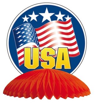 Bellatio Decorations USA tafel decoratie van papier Multi