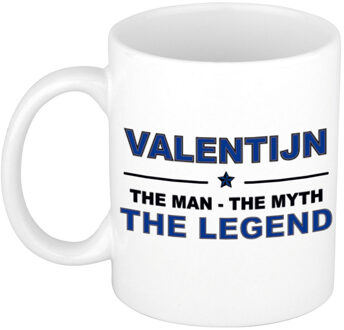 Bellatio Decorations Valentijn The man, The myth the legend collega kado mokken/bekers 300 ml Donkerblauw