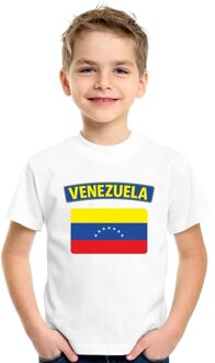 Bellatio Decorations Venezolaanse vlag kinder shirt wit