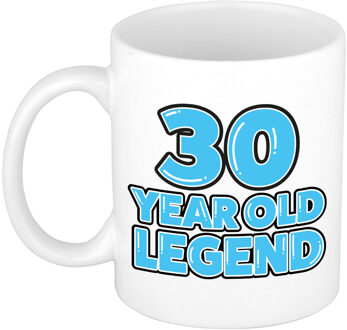 Bellatio Decorations Verjaardag cadeau mok 30 jaar - al zo oud - legende - blauw - 300 ml - keramiek