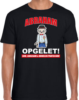 Bellatio Decorations Verjaardag cadeau t-shirt - Abraham - opgelet 50 jaar zwart voor heren 2XL