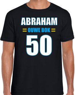 Bellatio Decorations Verjaardag cadeau t-shirt ouwe bok 50 jaar Abraham zwart voor heren L