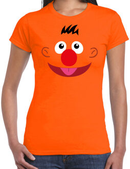 Bellatio Decorations Verkleed / carnaval t-shirt oranje cartoon knuffel pop voor dames - Verkleed / kostuum shirts 2XL - Feestshirts