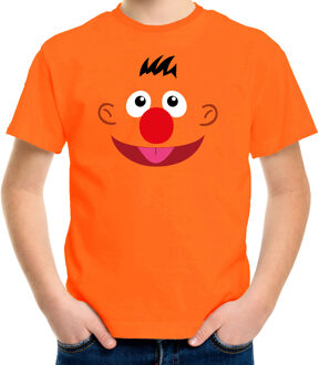 Bellatio Decorations Verkleed / carnaval t-shirt oranje cartoon knuffel pop voor kinderen - Verkleed / kostuum shirts L (146-152) - Feestshir