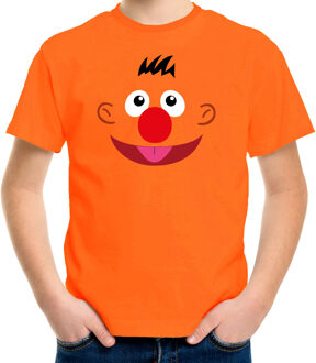 Bellatio Decorations Verkleed / carnaval t-shirt oranje cartoon knuffel pop voor kinderen - Verkleed / kostuum shirts