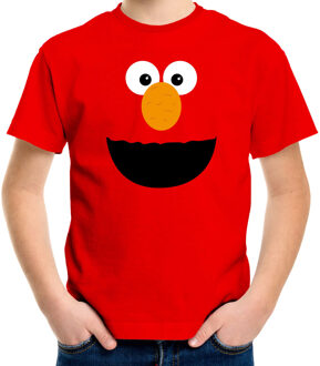 Bellatio Decorations Verkleed / carnaval t-shirt rode cartoon knuffel pop voor kinderen - Verkleed / kostuum shirts L (146-152)