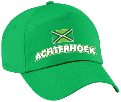 Bellatio Decorations Verkleed feest pet - groen - de Achterhoek - vlag/landen thema - zonneklep pet