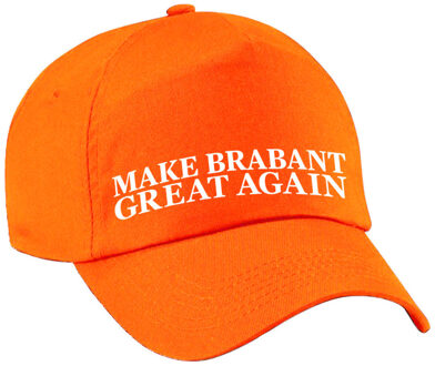 Bellatio Decorations Verkleed feest pet - oranje - Make Brabant Great Again - volwassenen