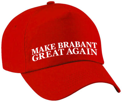 Bellatio Decorations Verkleed feest pet - rood - Make Brabant Great Again - volwassenen