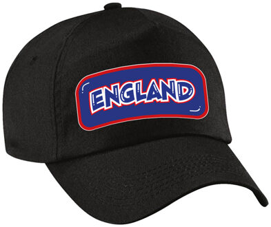 Bellatio Decorations Verkleed feest pet - zwart - Engeland - landen thema - zonneklep pet - volwassenen