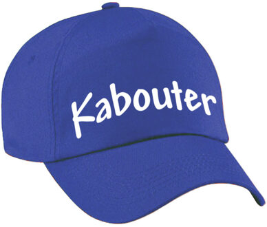 Bellatio Decorations Verkleed pet voor kinderen - kabouter - blauw/wit - carnaval themafeest outfit