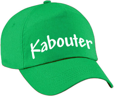 Bellatio Decorations Verkleed pet voor kinderen - kabouter - groen/wit - carnaval themafeest outfit