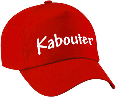 Bellatio Decorations Verkleed pet voor kinderen - kabouter - rood/wit - carnaval themafeest outfit