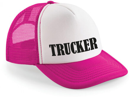 Bellatio Decorations Verkleed pet voor volwassenen - Trucker - roze - voor dames en heren