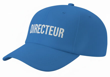 Bellatio Decorations Verkleed petje volwassenen - Directeur - blauw - baseball cap / pet