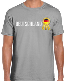 Bellatio Decorations Verkleed shirt heren - Deutschland- grijs - supporter - themafeest - Duitsland 2XL