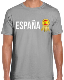 Bellatio Decorations Verkleed shirt heren - Espana - grijs - supporter - themafeest - Spanje/spain 2XL