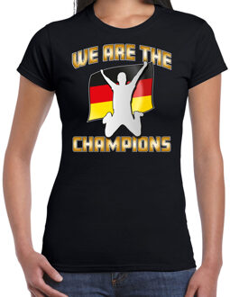 Bellatio Decorations Verkleed shirt voor dames - Duitsland - zwart - voetbal supporter - themafeest 2XL