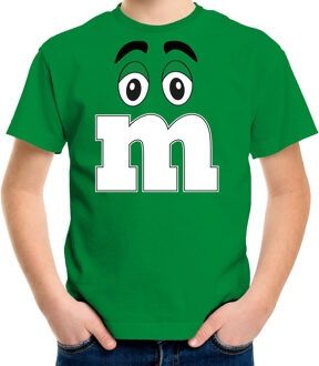 Bellatio Decorations Verkleed t-shirt M voor kinderen - groen - jongen - carnaval/themafeest kostuum