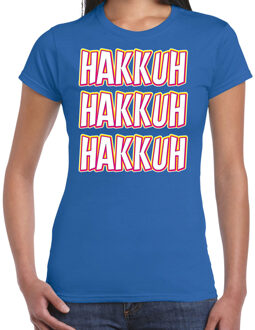 Bellatio Decorations Verkleed T-shirt voor dames - jaren 90/90s - blauw - gabber - foute party/carnaval M