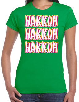 Bellatio Decorations Verkleed T-shirt voor dames - jaren 90/90s - groen - gabber - foute party/carnaval L