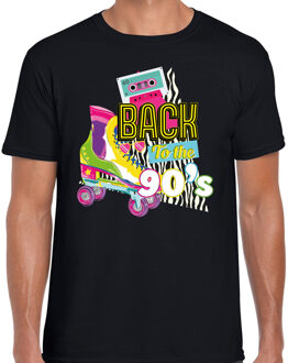 Bellatio Decorations Verkleed T-shirt voor heren - back to the 90s - zwart - jaren 90 - foute party - carnaval 2XL