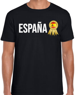 Bellatio Decorations Verkleed T-shirt voor heren - Espana - zwart - voetbal supporter - themafeest - Spanje 2XL