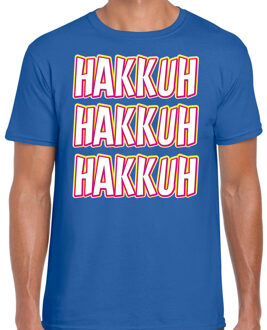 Bellatio Decorations Verkleed T-shirt voor heren - jaren 90/90s - blauw - gabber - foute party/carnaval L