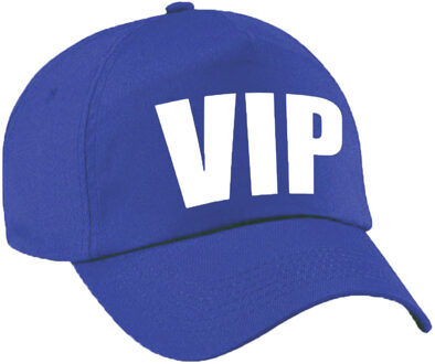 Bellatio Decorations Verkleed VIP pet / baseball cap blauw voor dames en heren - verkleedhoofddeksel / carnaval