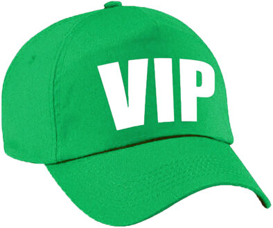 Bellatio Decorations Verkleed VIP pet / baseball cap groen voor dames en heren - verkleedhoofddeksel / carnaval