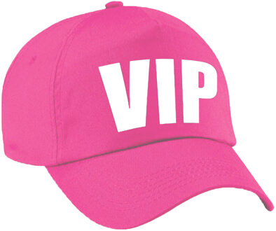 Bellatio Decorations Verkleed VIP pet / baseball cap roze voor dames en heren - verkleedhoofddeksel / carnaval