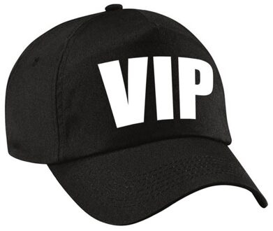 Bellatio Decorations Verkleed VIP pet / cap zwart voor dames en heren - Verkleedhoofddeksels